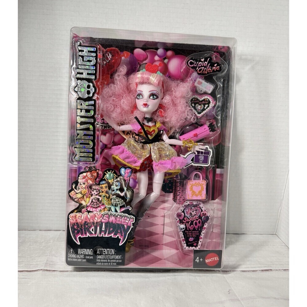 Monster High Cupid Asteria Scary Sweet Birthday Sweet 1600 Mattel NEW IN BOX